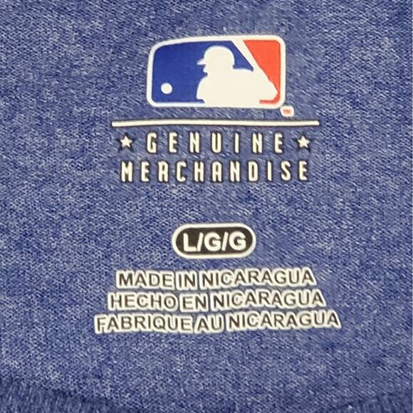 MLB Genuine Merchandise KC Royals "Leave All On The Field" Blue Tee Large - Picture 3 of 4